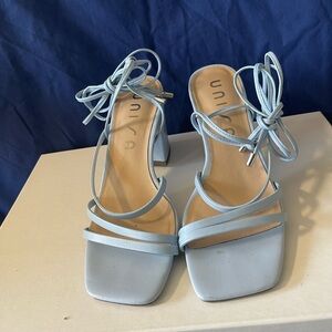 Unisa Light Blue Strappy Heels